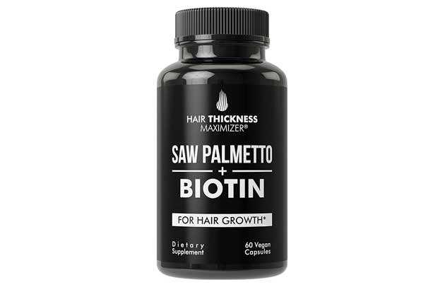 Saw Palmetto + Biotin Advanced 2-in-1 Combo for Hair Growth - Hair Thickness Maximizer