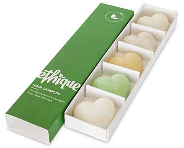Eco-Friendly Hair Sampler, 5 Piece Variety Pack Beauty Bar Set - Ethique