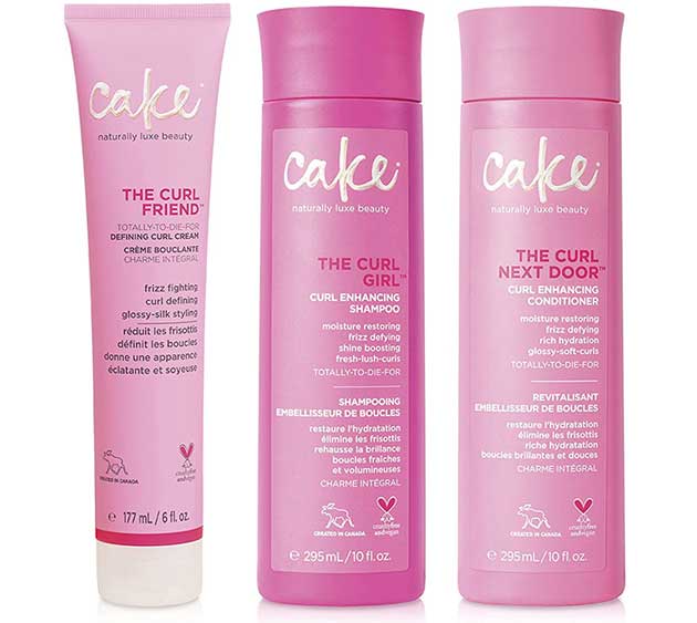 Beauty Curl Friend Curl Girl & Curl Next Door Curl Defining Shampoo Conditioner & Curl Cream Set - Cake