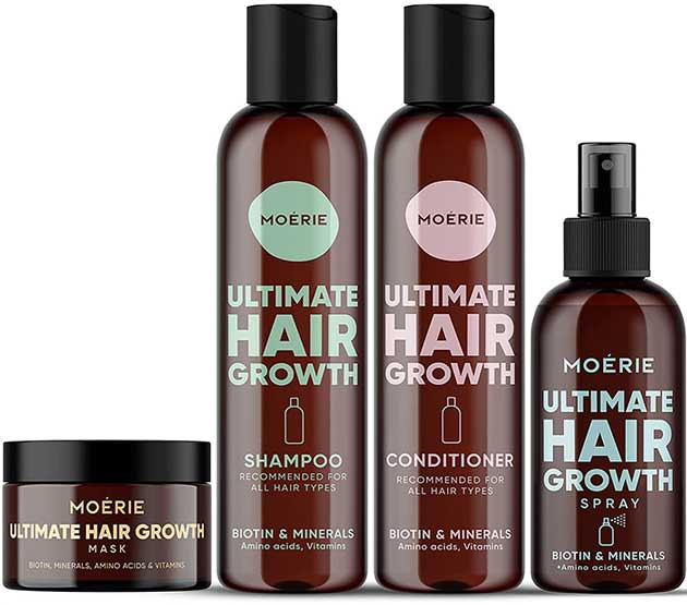 Moerie Mineral Shampoo and Conditioner Plus Hair Mask and Hair Spray Mega Pack