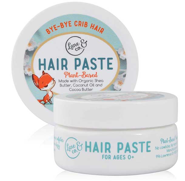 Hairstyling Paste Gel for babies toddlers & up, 100% plant-based, Vegan, Organic, Shea-Butter, Coconut Oil & Cocoa Butter - LANE & CO.