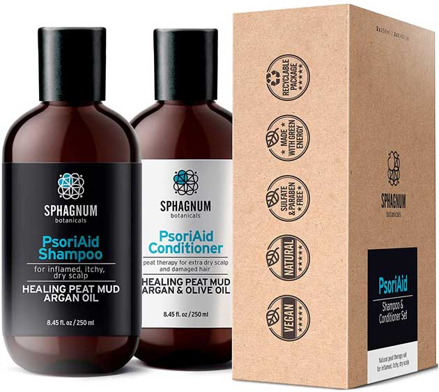 Eczema and Psoriasis Shampoo and Conditioner Set - Sphagnum Botanicals