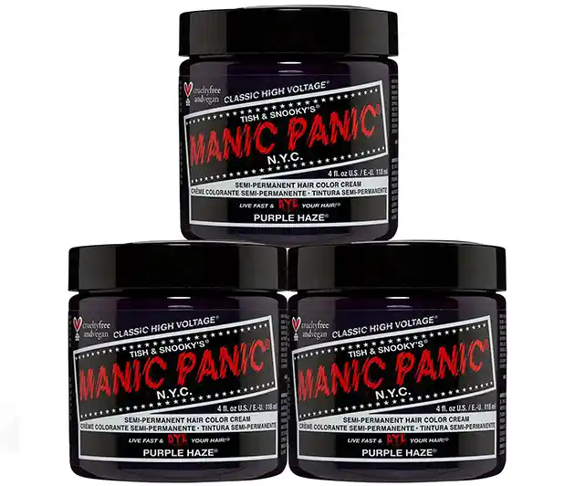 Purple Haze Hair Dye - Classic High Voltage - (3PK) - Manic Panic