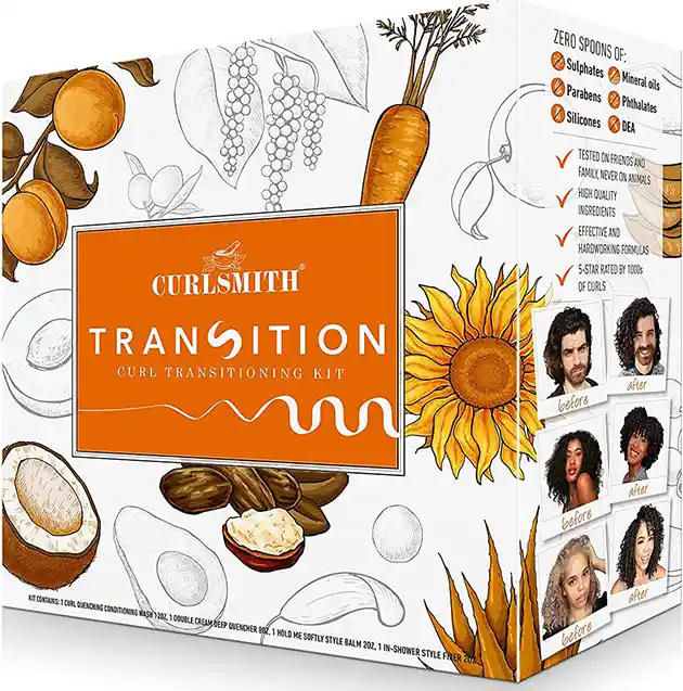 Transition Kit - Vegan Haircare Kit for Dry, Wavy, Curly or Coily Hair - Curlsmith