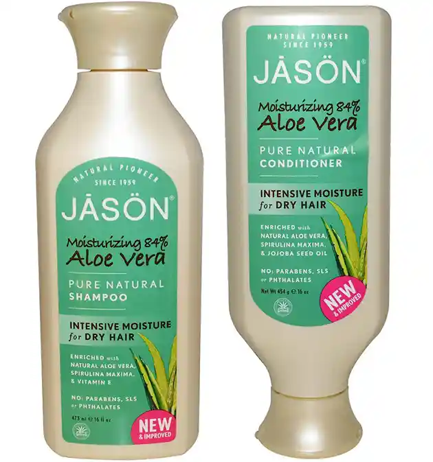 All Natural Organic Aloe Vera Shampoo and Conditioner - JASON