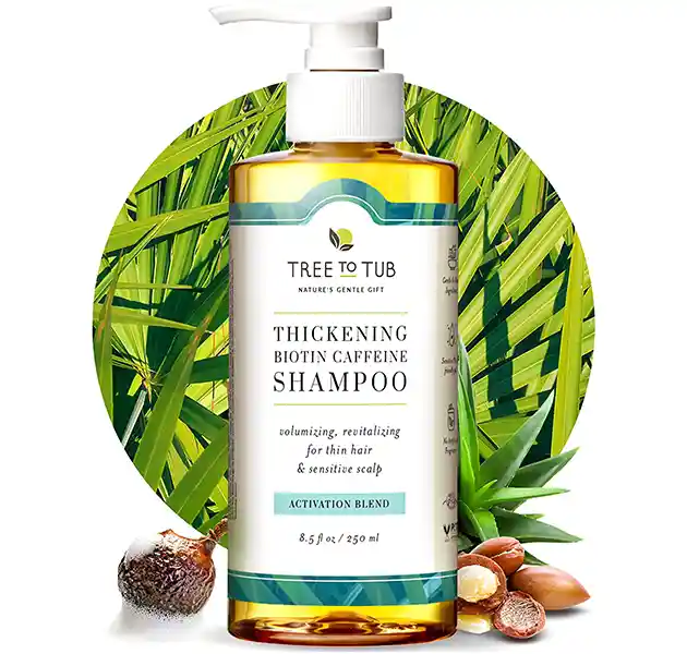 Biotin Fine Hair Thickening Shampoo for Thicker, Fuller Volume - Tree To Tub