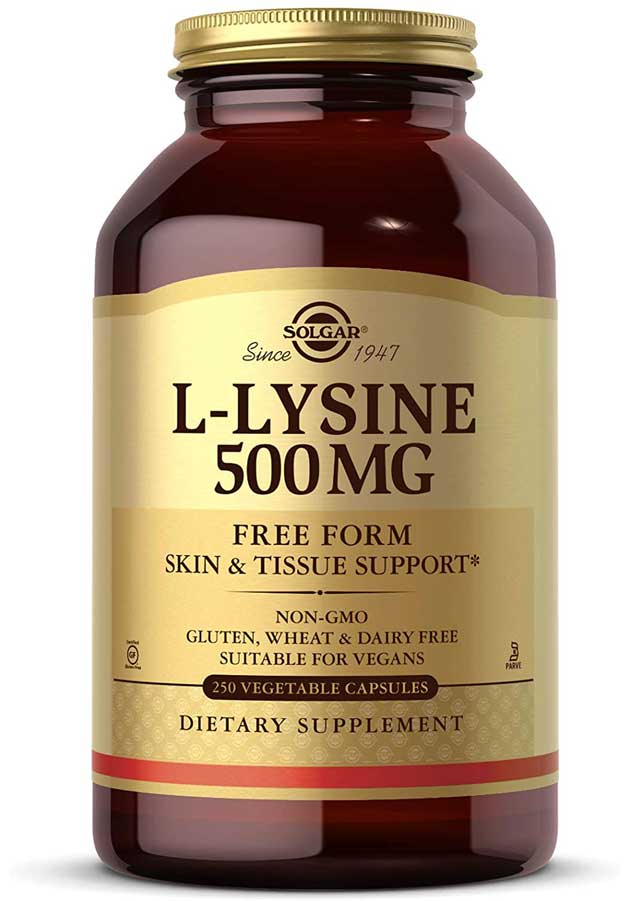L-Lysine 500 mg - 250 caps - Solgar