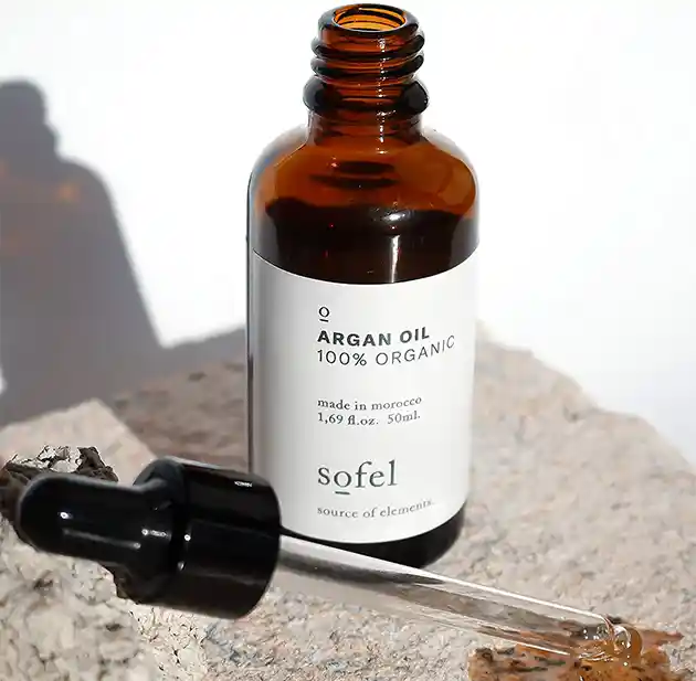 Pure argan oil 100% organic cold pressing process - Sofel