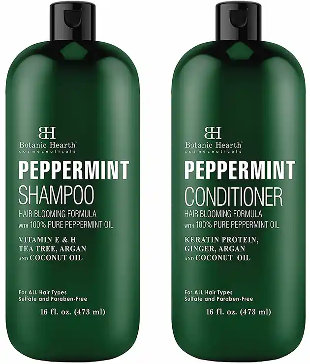 Peppermint Oil Shampoo and Conditioner Set - Botanic Hearth