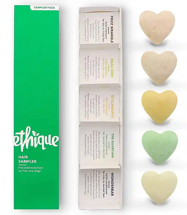 Hair Sampler - 5 Travel Bars - Ethique