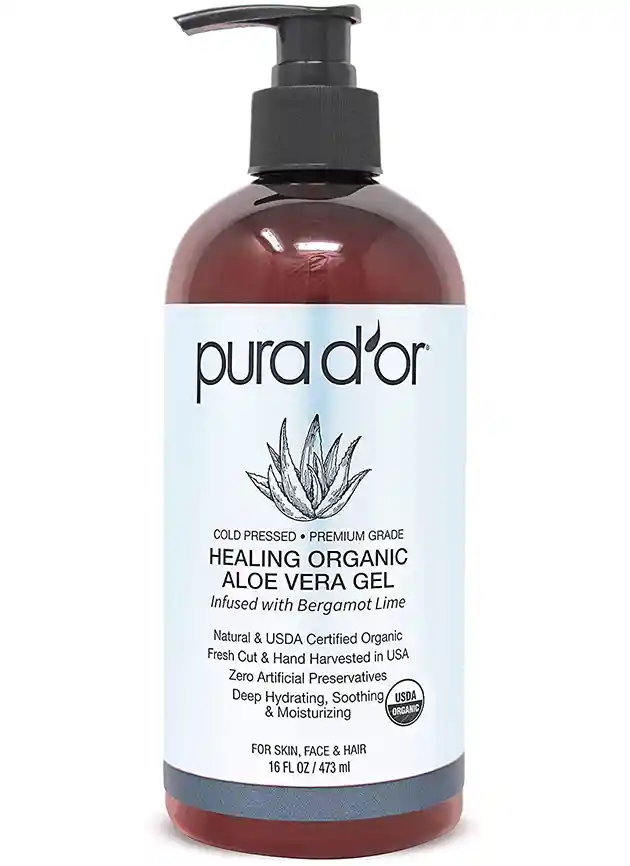 Organic Aloe Vera Gel Bergamot Lime - PURA D'OR